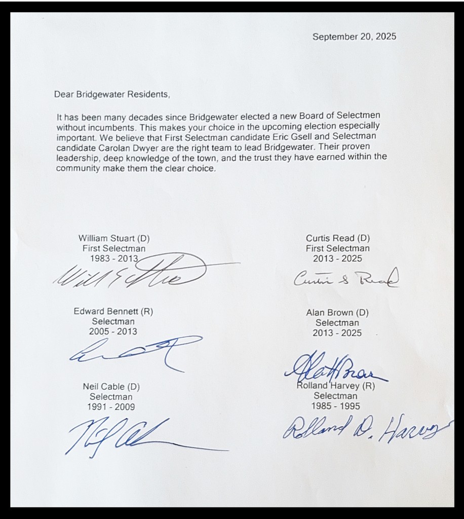 Letter signed